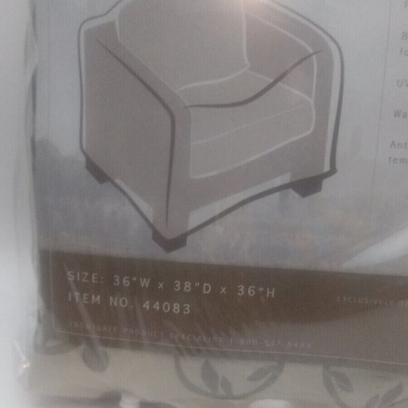 NEW! Frontgate Universal Medium Lounge Chair Furniture Cover Ashley 44083 - Picture 6 of 8